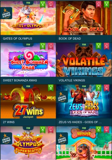 Игровой интерфейс Volna Casino на экране ноутбука